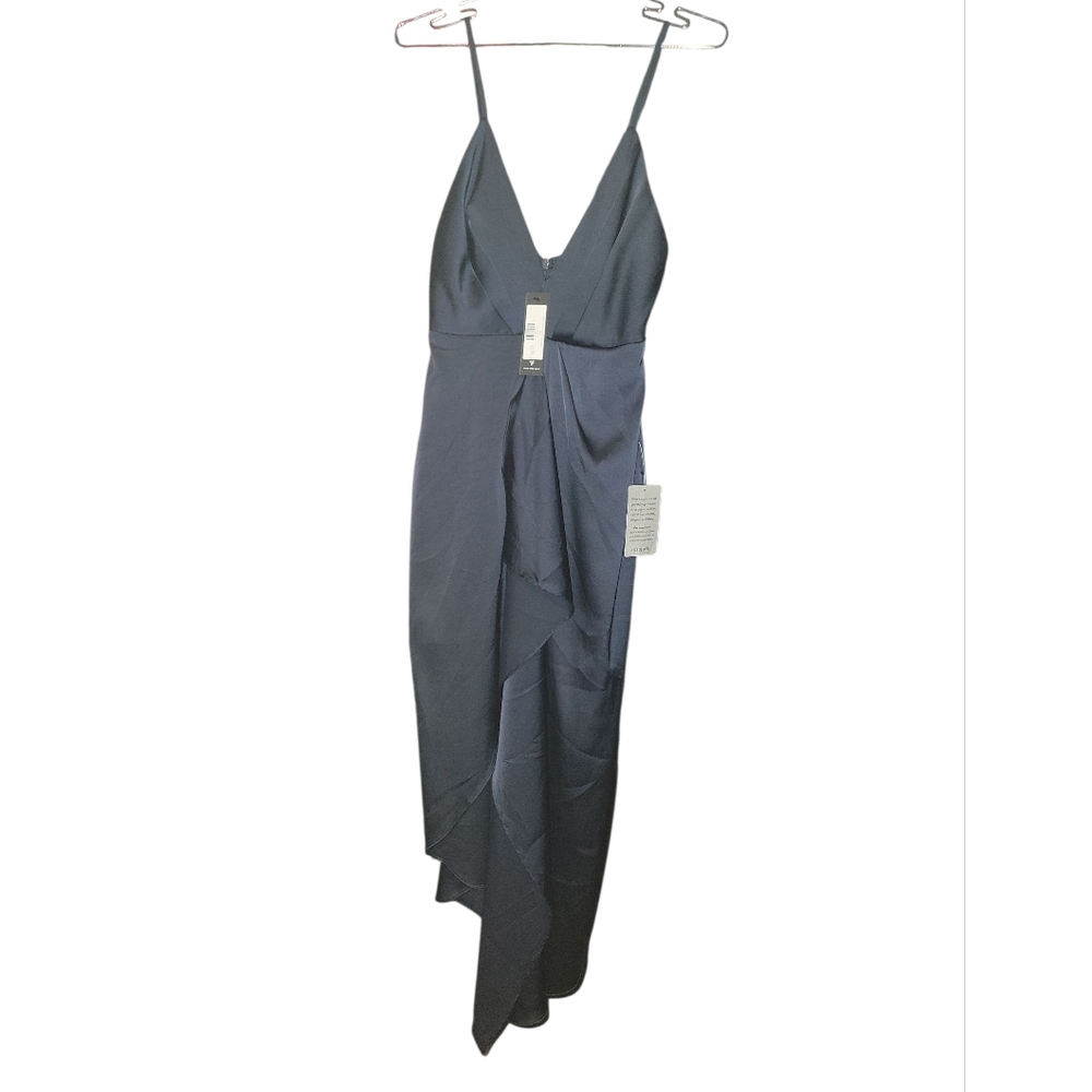 Lulu's Midnight Blue Asymmetrical Dress SZ XS